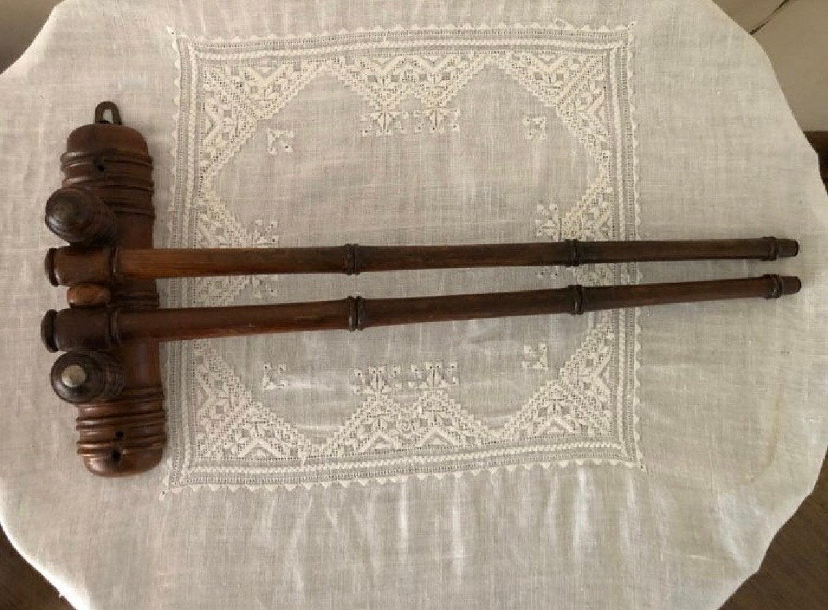 Antieke houten handdoekrek / theedoekrek, Ophalen of Verzenden