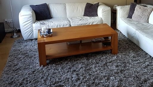 Salontafel Massief eiken in de olie, Huis en Inrichting, Tafels | Salontafels, Ophalen, 100 tot 150 cm, Eiken in de olie, Eikenhout