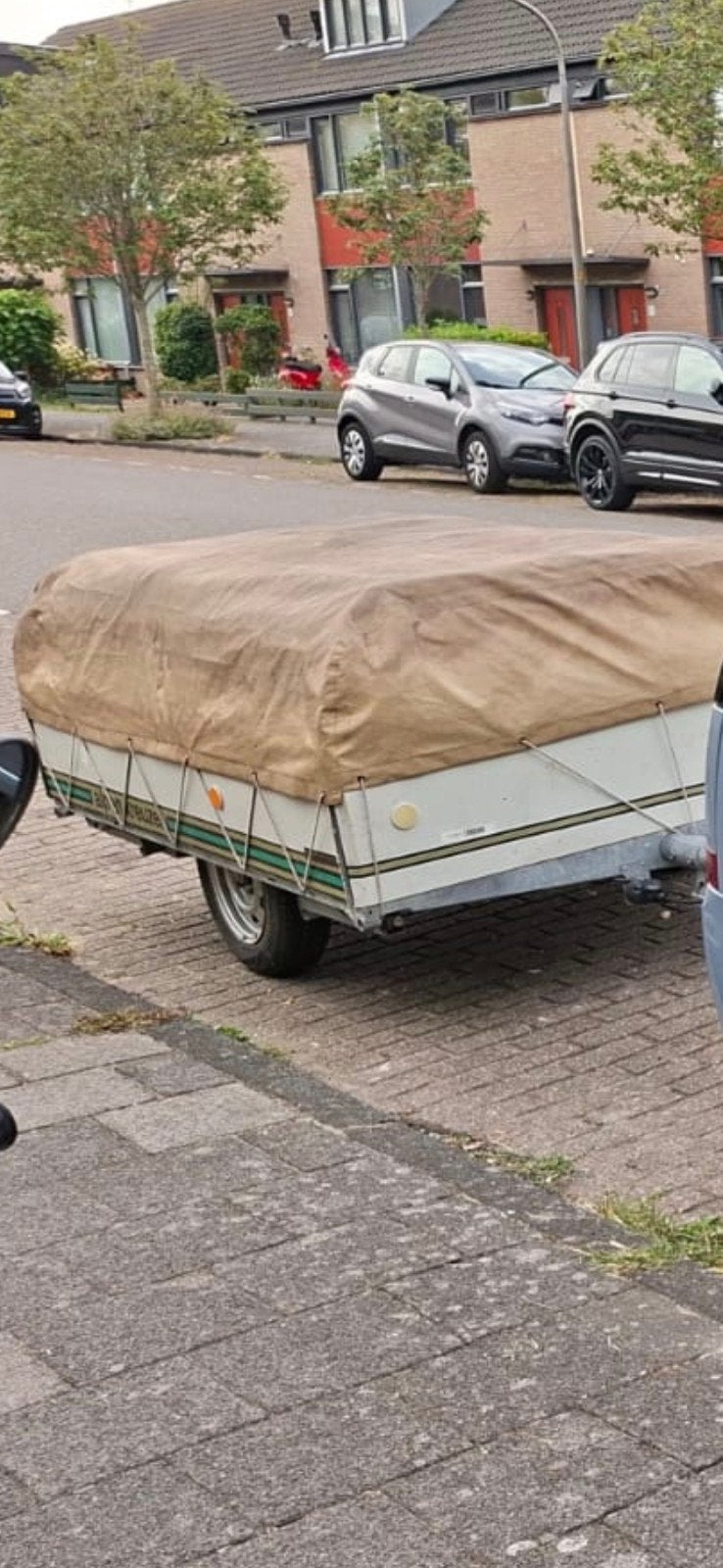 Ruime vouwwagen met toebehoren, Caravans en Kamperen, Ophalen, Gebruikt