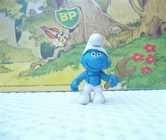 6 Plagiaat smurfen Duitsland, koning, knutsel,bloem,gr smurf, Verzamelen, Smurfen, Verzenden, Zo goed als nieuw, Verschillende Smurfen
