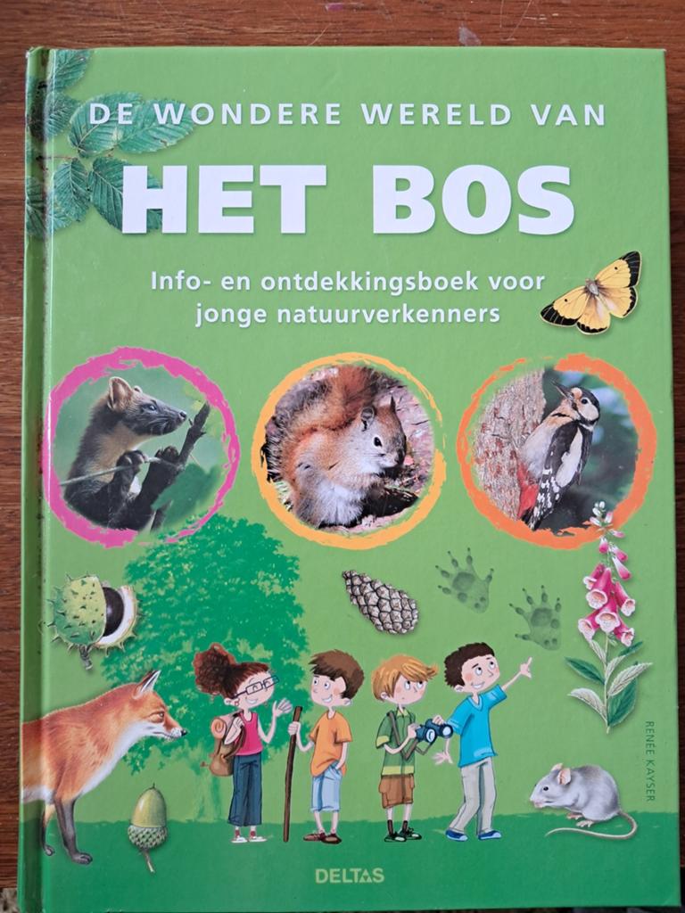 De Wondere Wereld van Het Bos - ontdekkingsboek, Boeken, Ophalen of Verzenden, Gelezen, Natuur algemeen, Renee Kayser