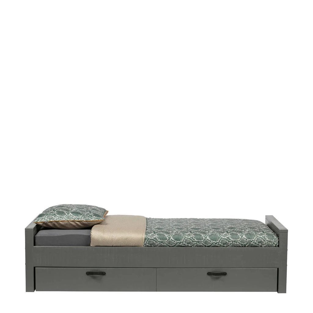 Eenpersoonsbed Dennis met uitschuifbaar logeerbed, Ophalen, Gebruikt, 90 cm, Eenpersoons