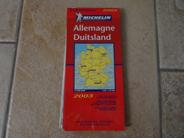 michelin wegenkaart 718 Duitsland, Boeken, Atlassen en Landkaarten, 2000 tot heden, Ophalen of Verzenden, Duitsland, Landkaart