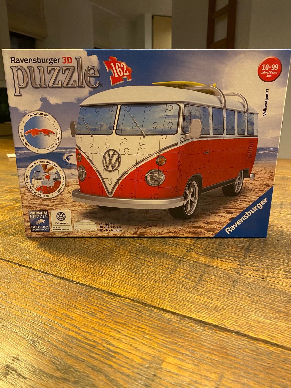 Ravensburger 3D puzzel Volkswagen bus, Ophalen of Verzenden, Minder dan 500 stukjes, Zo goed als nieuw, Rubik's of 3D-puzzel