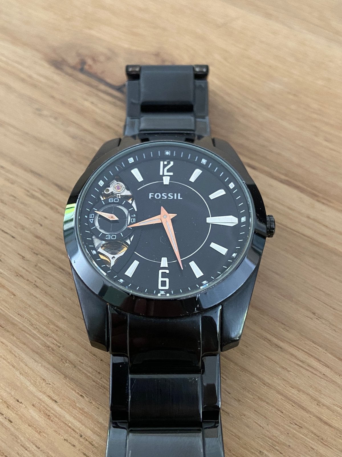 Fossil Twist Semi Automatisch ME-1001 Black Edition, Ophalen of Verzenden, Zo goed als nieuw, Jongen of Meisje