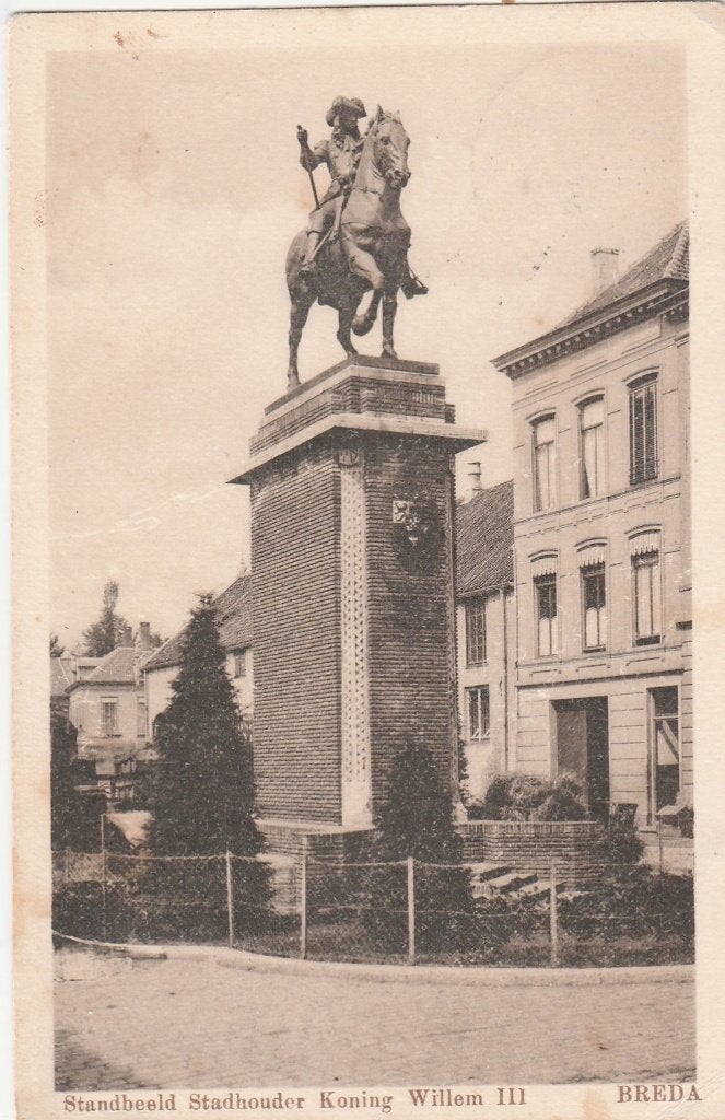breda- standbeeld willem 3, Ophalen of Verzenden, Voor 1920, Noord-Brabant