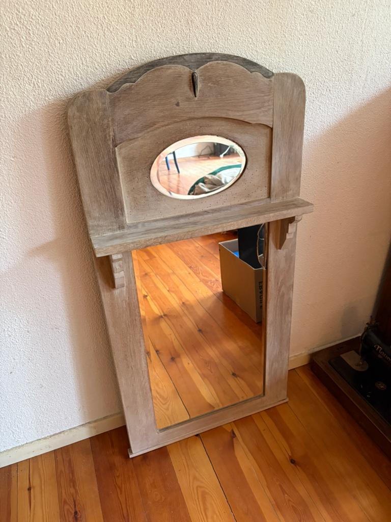 Spiegel hout, Ophalen, Rechthoekig, Minder dan 50 cm, Minder dan 100 cm