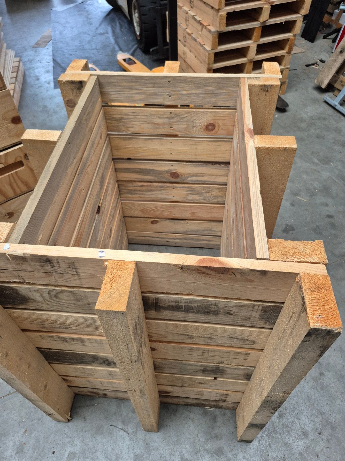 Mooie compost bak van 4 losse pallets  72x4790 hoog x, Ophalen of Verzenden