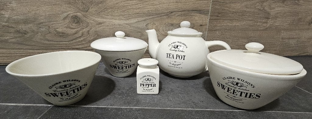 "CLAIRE WILSON'S" SERVIES, Gebruikt, Ophalen of Verzenden, Schaal of Schalen, Overige stijlen