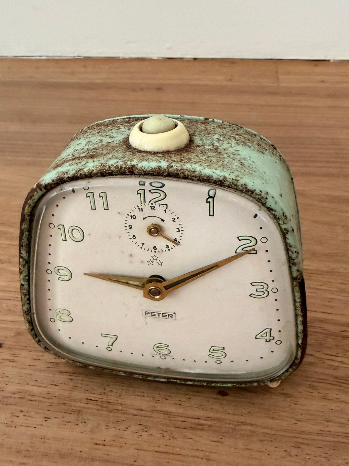 Vintage wekker Peter, Ophalen of Verzenden