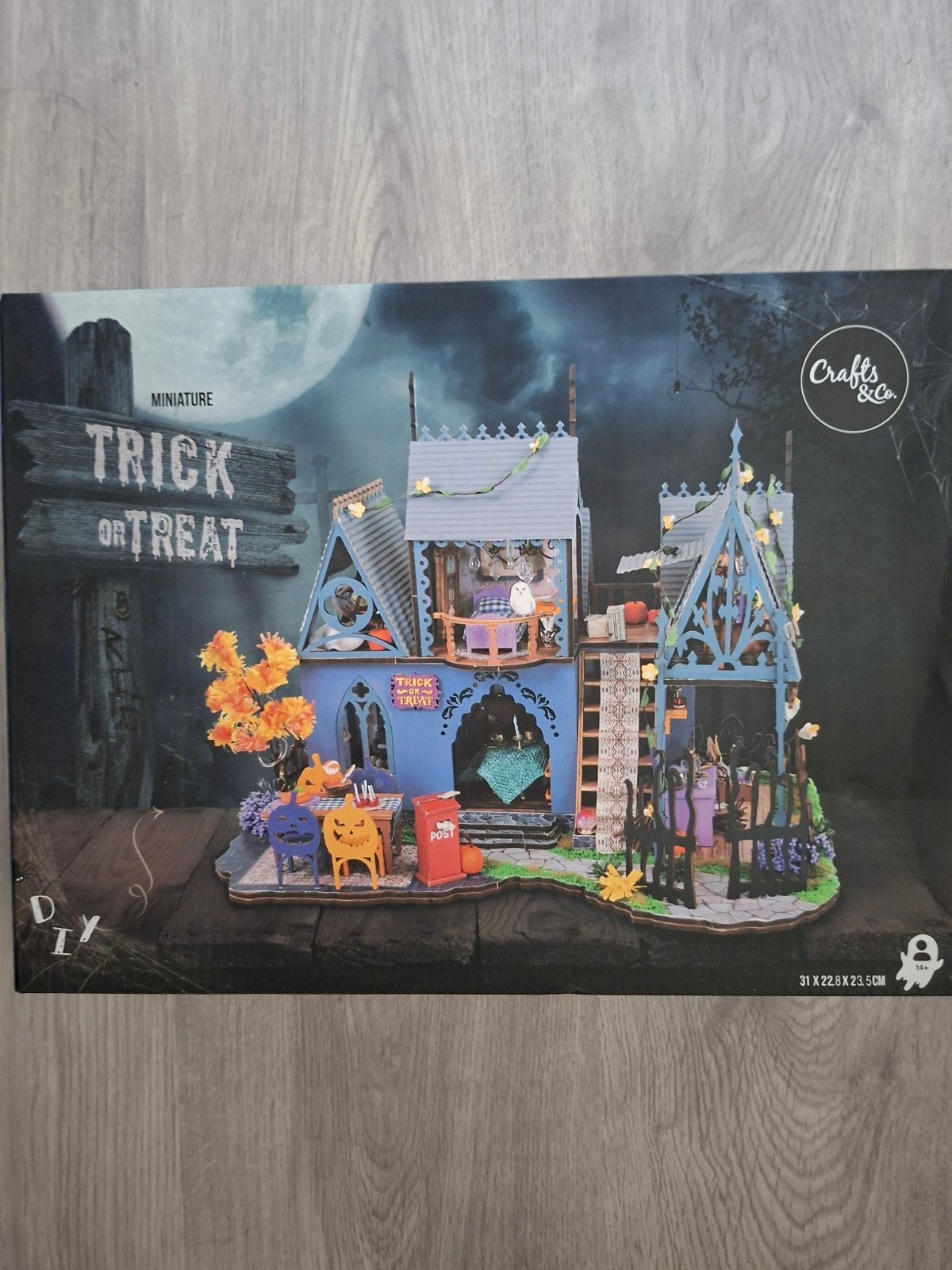 DIY Miniatuur Trick or Treat Huisje - Halloween Knutselset, Overige thema's, Nieuw, Meerkleurig, Educatief