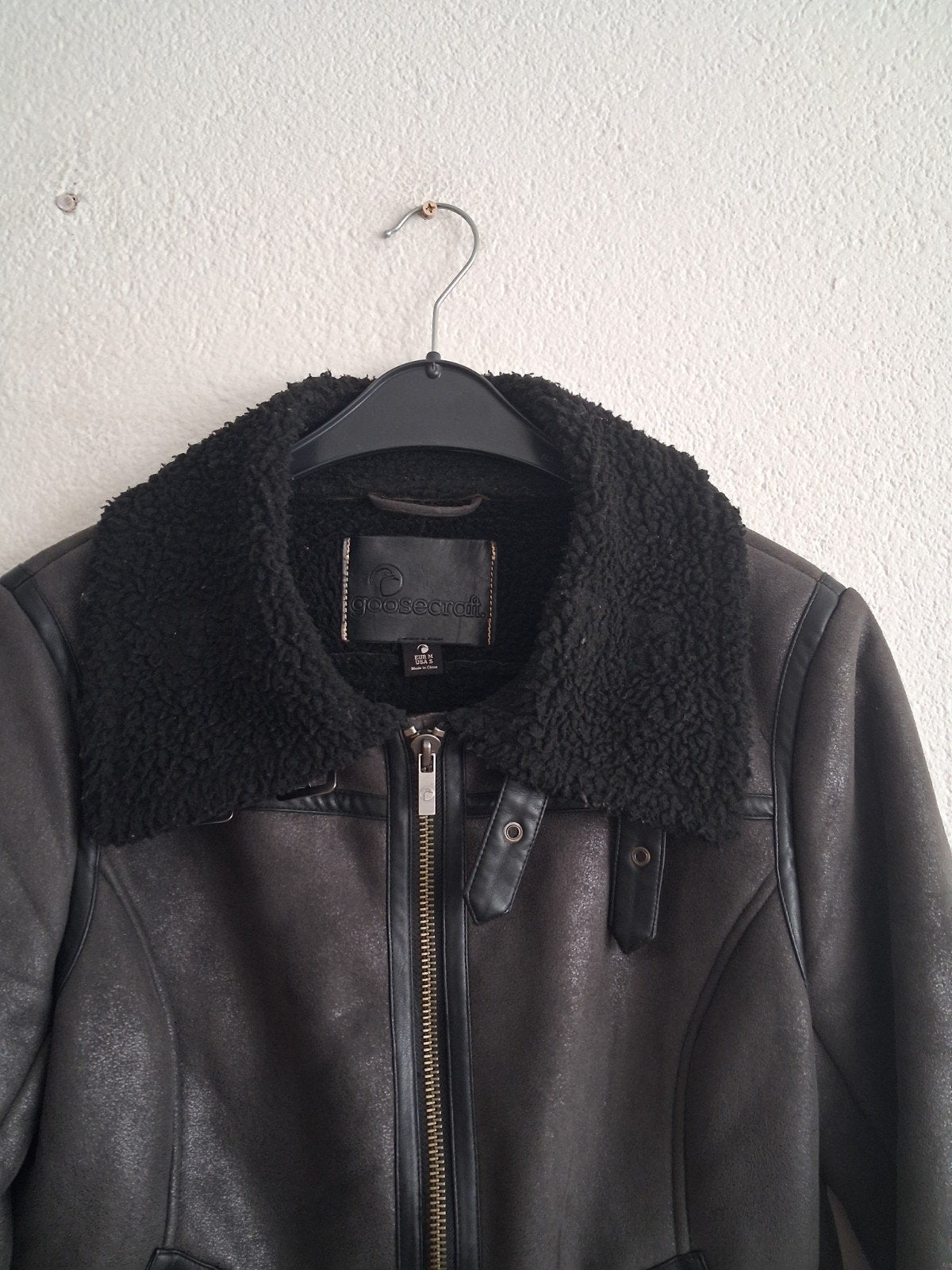 Goosecraft bikerjack met teddy voering maat M, Kleding | Dames, Maat 38/40 (M), Goosecraft, Ophalen of Verzenden, Zo goed als nieuw