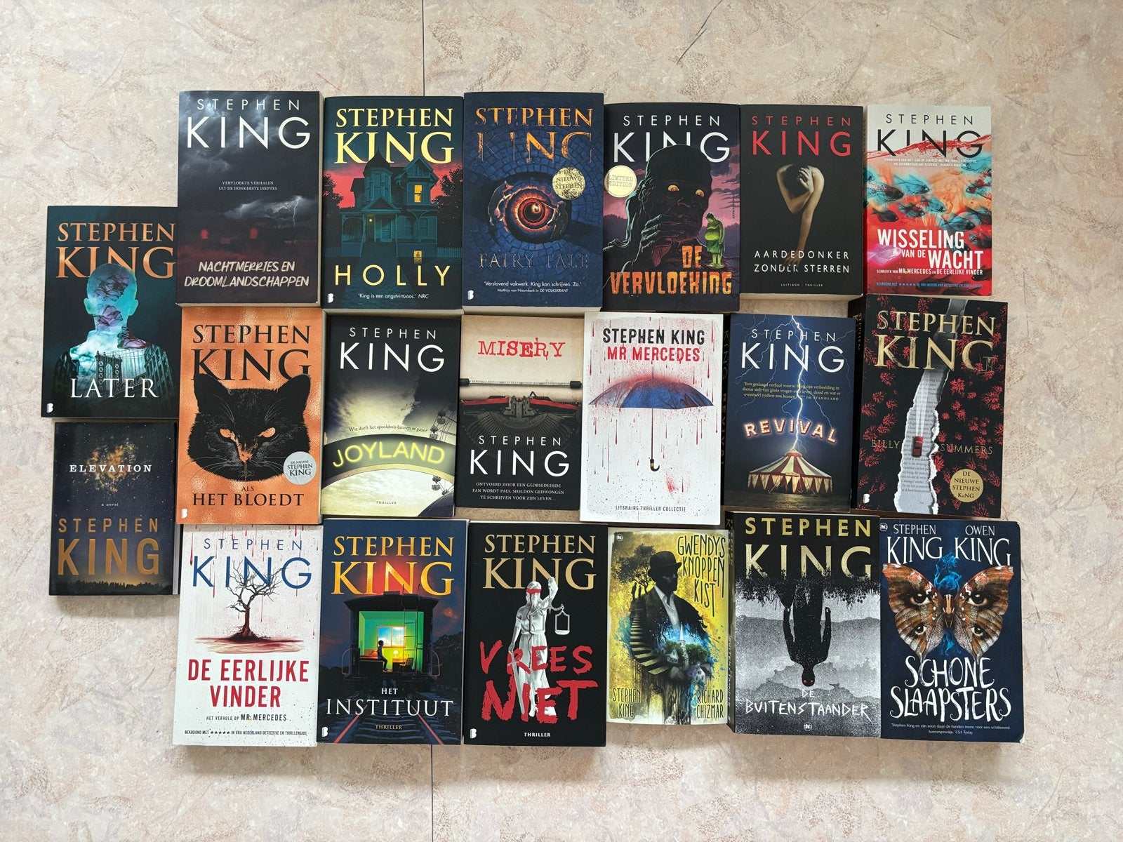 Grote collectie Stephen King boeken, Ophalen, Zo goed als nieuw, Nederland