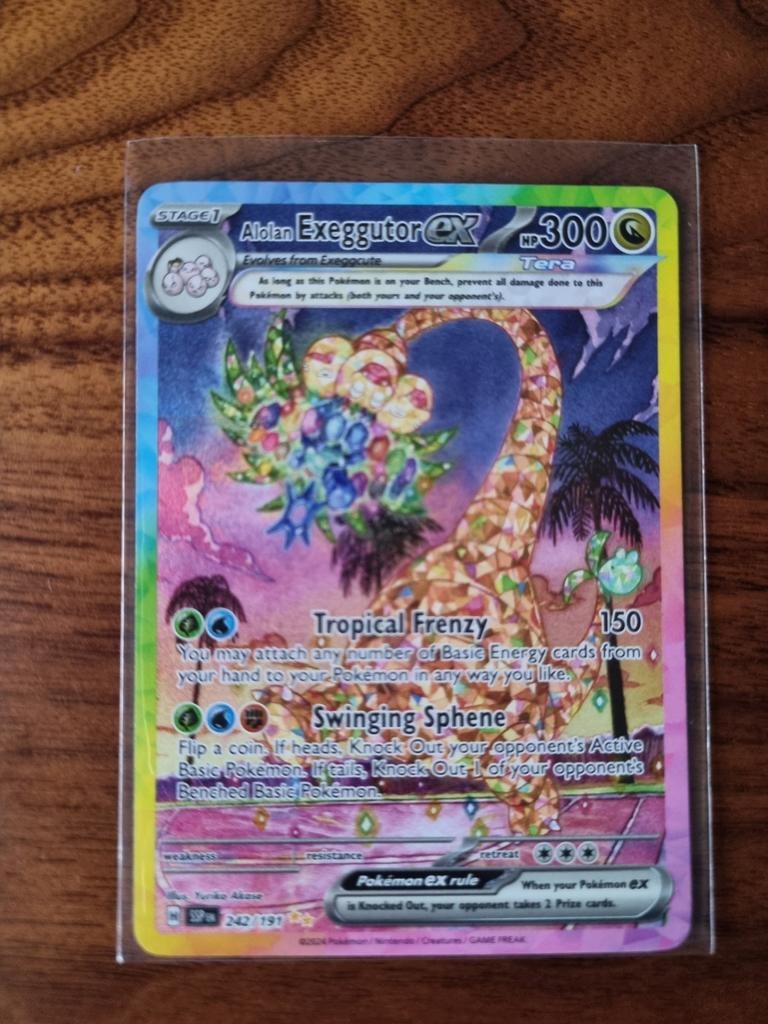 Alolan Exeggutor ex (SSP 242) - Perfecte staat, Ophalen of Verzenden, Zo goed als nieuw, Losse kaart, Foil