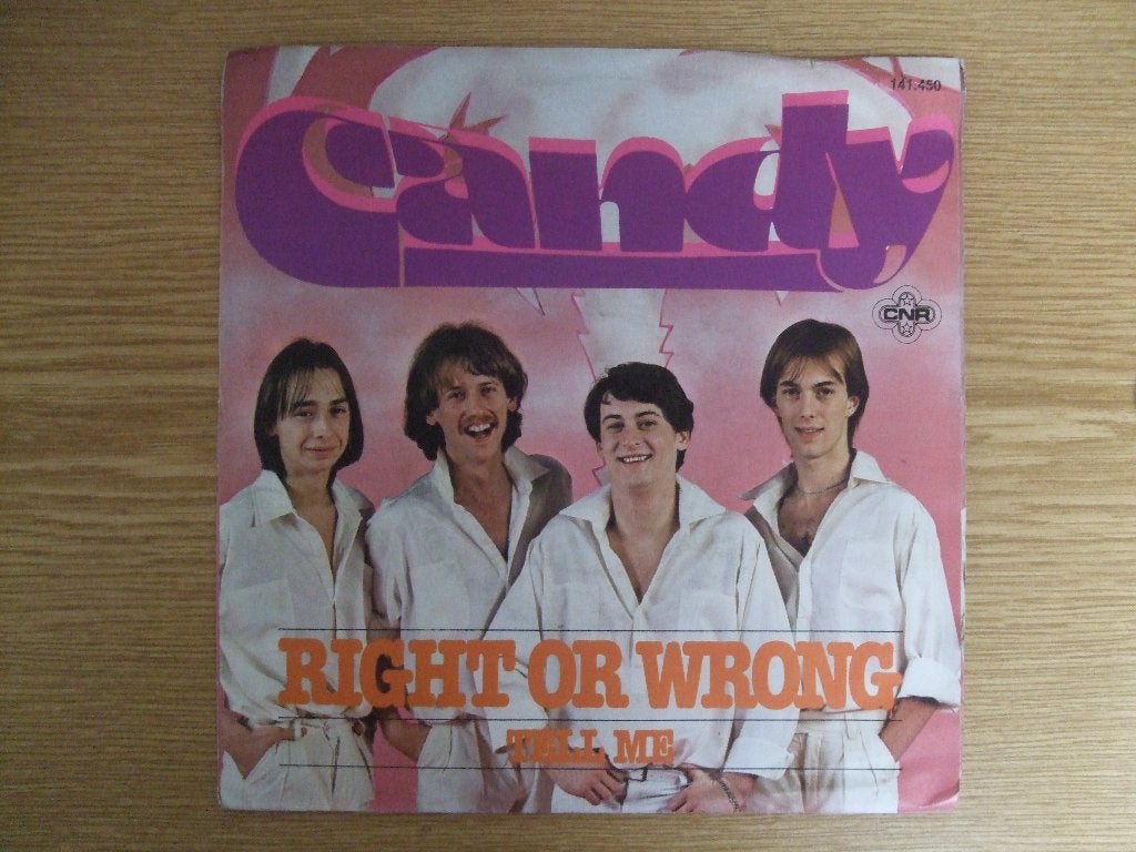 CANDY    RIGHT OR WRONG / TELL ME, 7 inch, Ophalen of Verzenden, Zo goed als nieuw, Pop