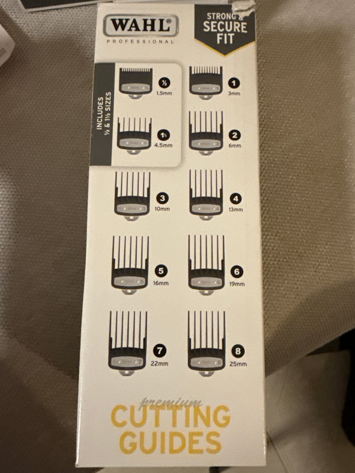 Wahl Premium Opzetkammen Set - 1.5mm tot 25mm, Ophalen of Verzenden, Zo goed als nieuw, Haarverzorging