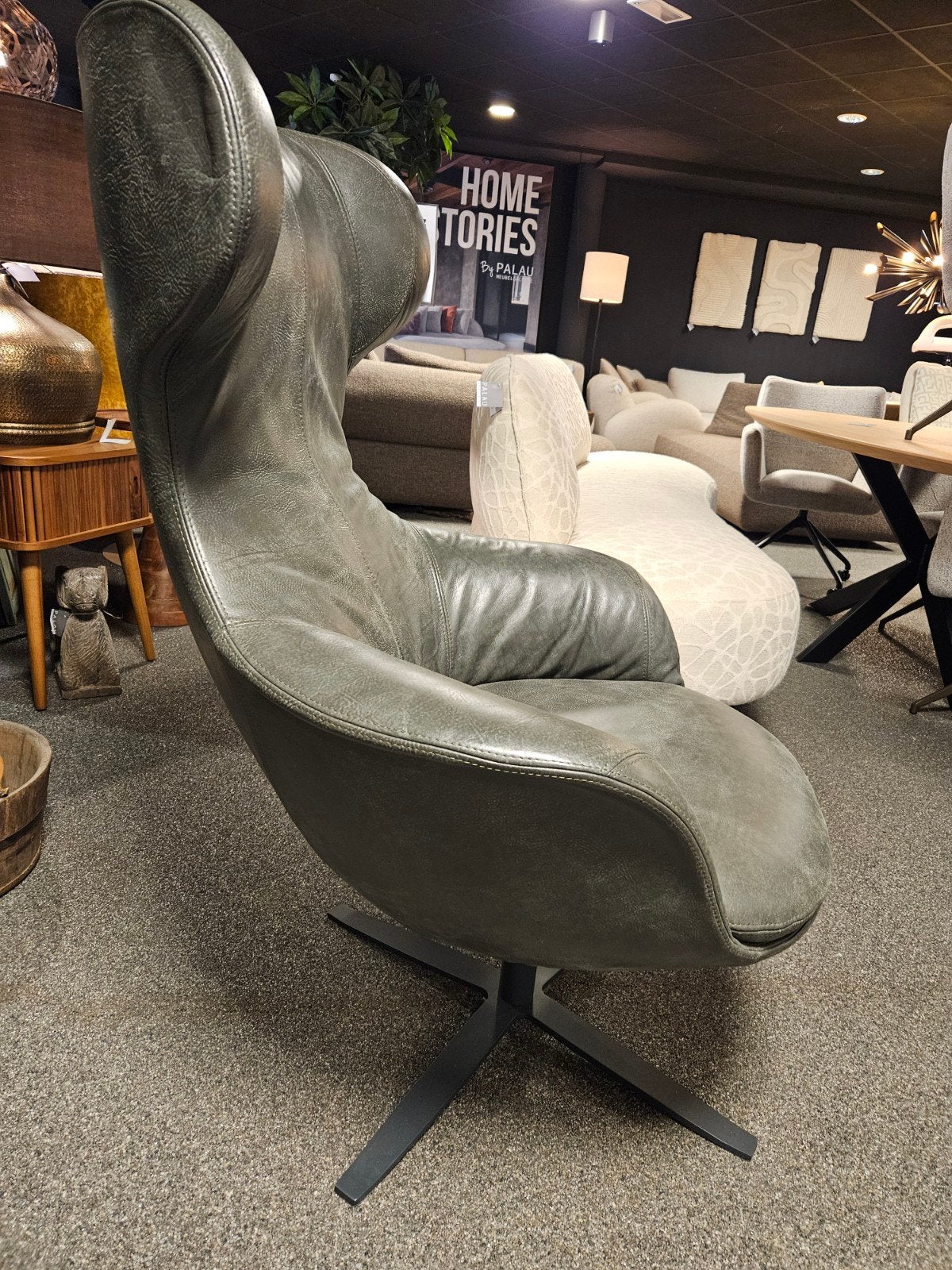 draaifauteuil peaches het-anker africa leder, Ophalen of Verzenden, Nieuw, 75 tot 100 cm, 50 tot 75 cm