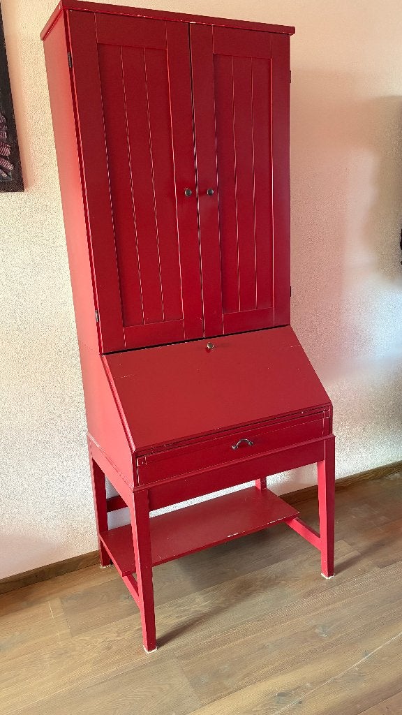 Ikea Computerkast / Bureaukast - Rood