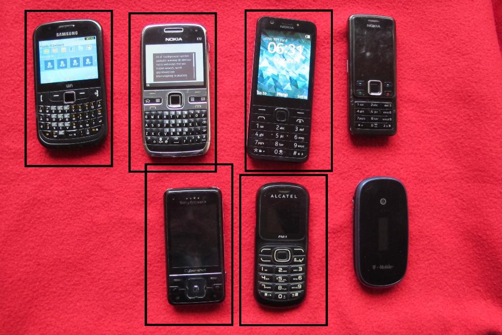 Samsung en Nokia dumppones, Telecommunicatie, Gebruikt, Zwart, Fysiek toetsenbord, Ophalen of Verzenden