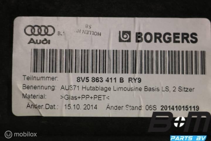 Hoedenplank Audi A3 8V, Auto-onderdelen, Gebruikt