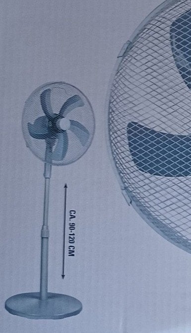 Staandventilator Ø 40cm-120 cm hoog (wit) , Nieuw!, Witgoed en Apparatuur, Ventilatoren, Adriaan Mulderweg 9-11, 5657 EM Eindhoven, Nederland