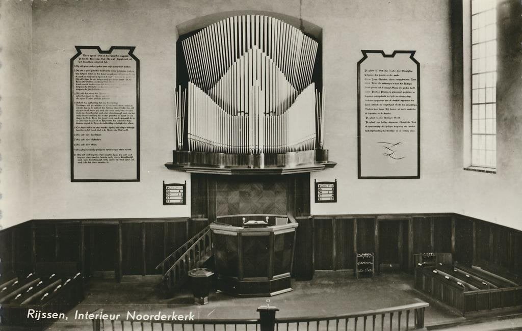 Rijssen - Noorderkerk - orgel - organ - organe  [003-7406, Verzenden, 1960 tot 1980, Ongelopen, Overijssel
