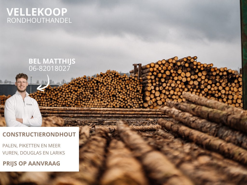 Rondhout leverbaar | vuren, douglas en lariks palen, Verzenden, Nieuw, 250 cm of meer, Palen