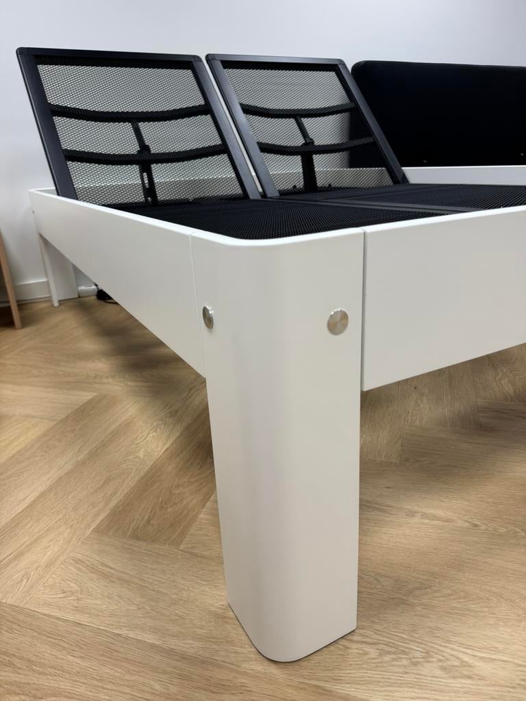 Showroommodel: Auping Auronde 140x200 Pure White 1M (-50%!), Huis en Inrichting, Slaapkamer | Bedden, Verstelbaar, BeddenHal, Wit
