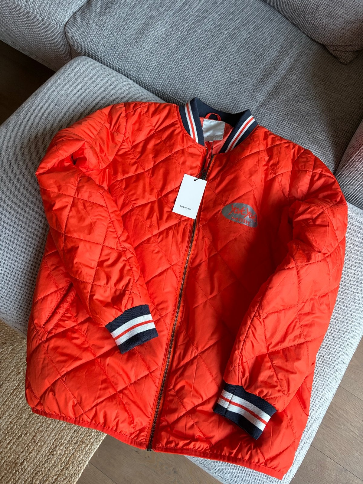 Nieuw oranje Soyaconcept jack met label - WK ready!, Kleding | Heren, Jassen | Zomer, Nieuw, Oranje, Ophalen of Verzenden