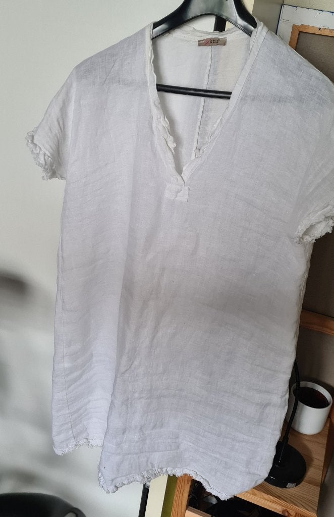 jurkje/tuniek van Xuna Italy, maat XL, Kleding | Dames, Verzenden, Maat 46/48 (XL) of groter, Zo goed als nieuw, Wit