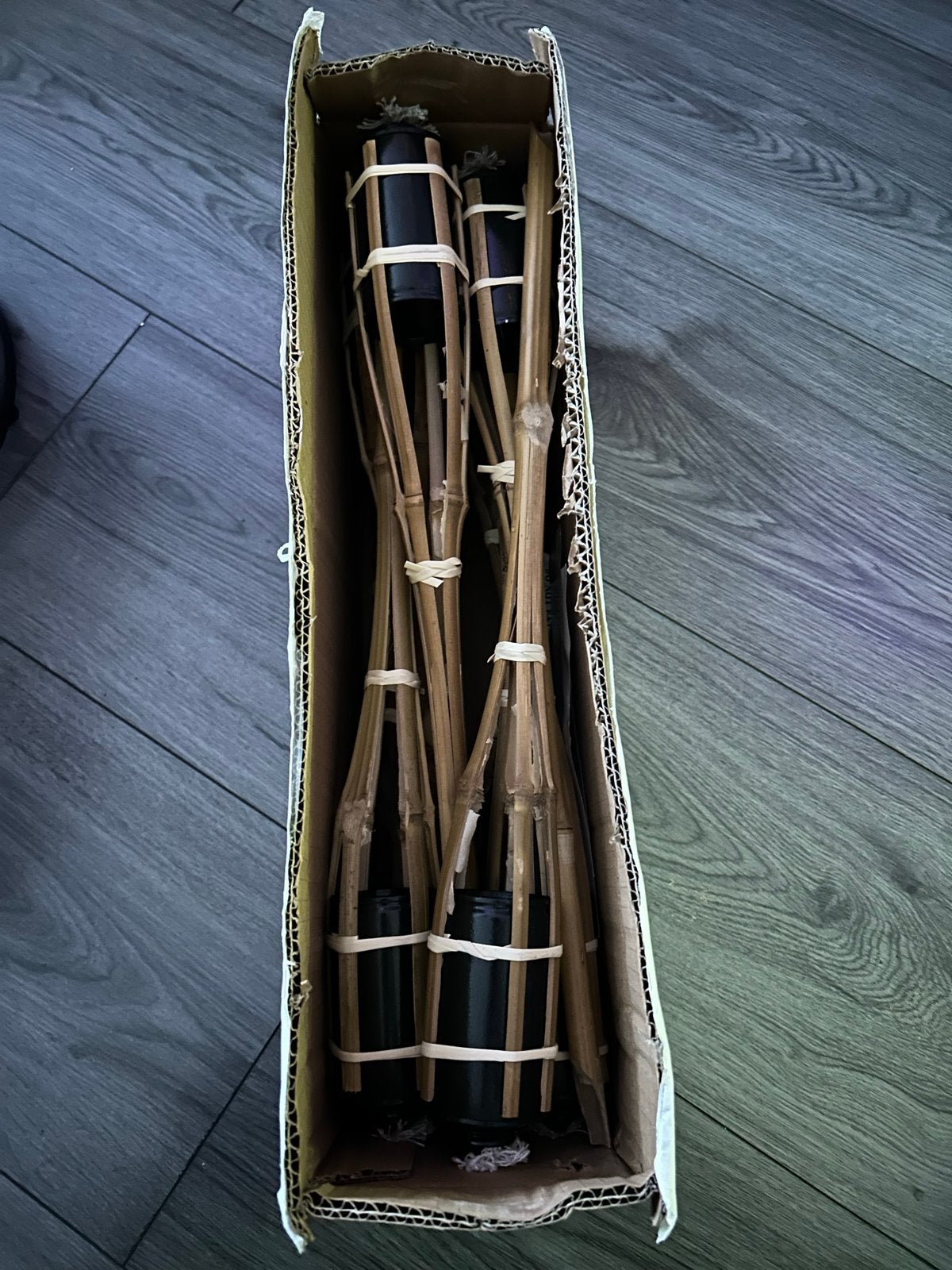 Set van 10 bamboe tuinfakkels - 50 cm, Tuin en Terras, Ophalen of Verzenden, Nieuw