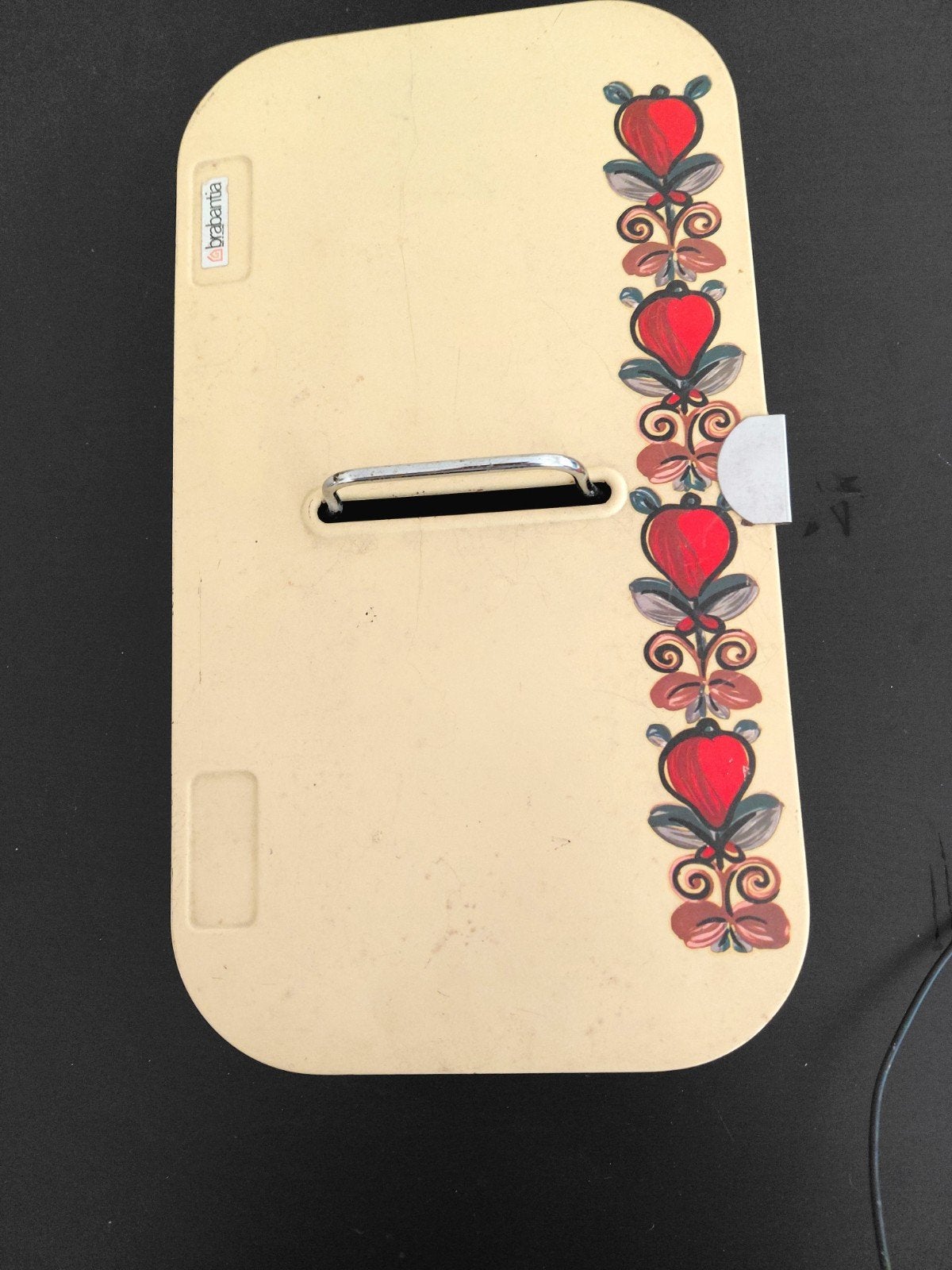 Vintage Brabantia broodtrommel met bloemmotief, Ophalen of Verzenden
