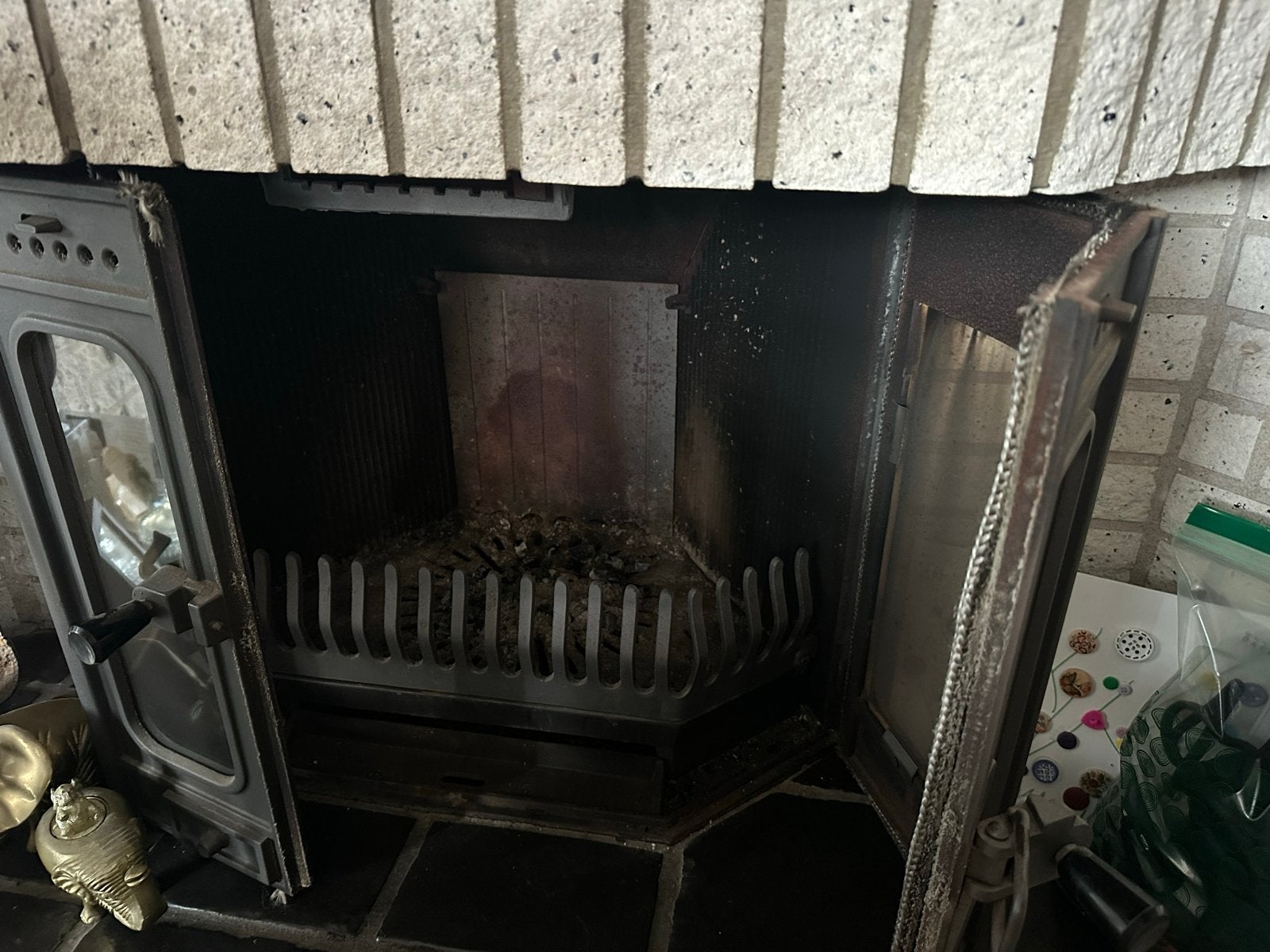 Dovre 2000 Gietijzeren Inzethaard - Robuust en Efficiënt, Ophalen, Gebruikt, Inzethaard, Houthaard