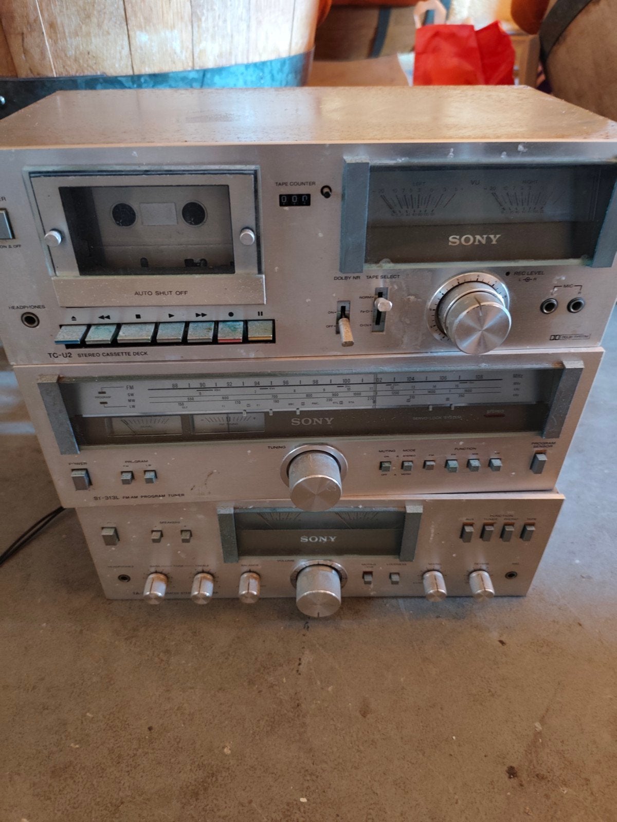 Vintage Sony Stereo Set: Cassettedeck, Tuner, Versterker, Audio, Tv en Foto, Stereo-sets, Ophalen