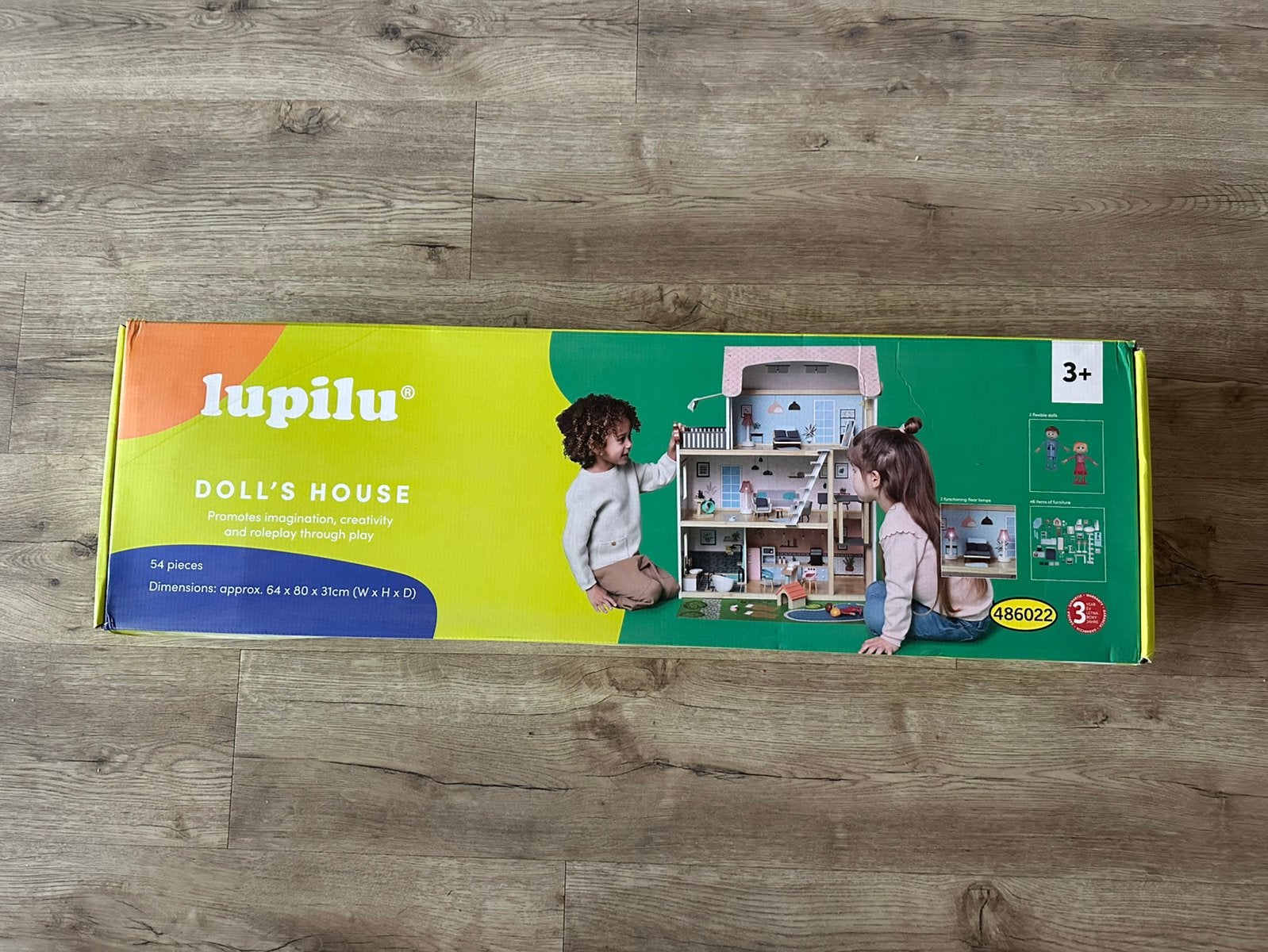 Lupilu houten poppenhuis xxl (nieuw in doos), Ophalen, Nieuw, Poppenhuis
