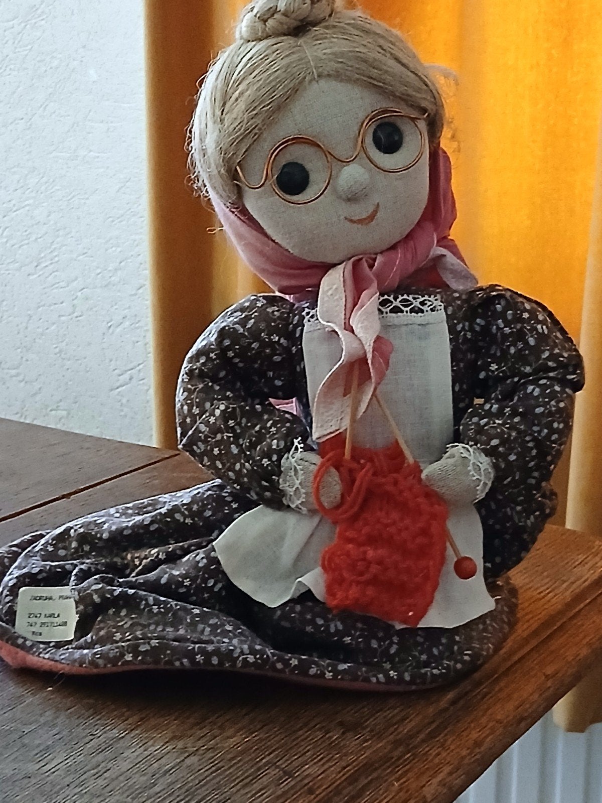 VINTAGE POP/ OMA HG32 CM, ONDERAAN 26 CM., Ophalen of Verzenden, Gebruikt, Pop