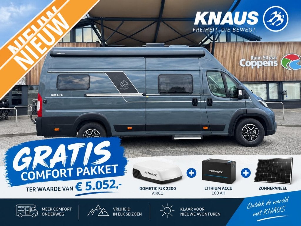Knaus Boxlife 630 ME Platinum selection 2027 GRATIS AIRCO!, Automaat, Ringverwarming, Fiat, Tot en met 2
