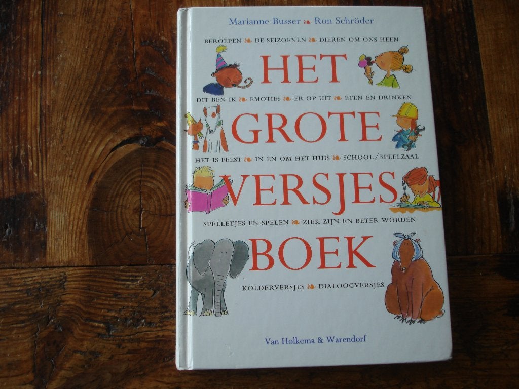 kleuter,04(1278) het grote versjes boek. Marianne busser, Ophalen of Verzenden, Zo goed als nieuw, Fictie algemeen
