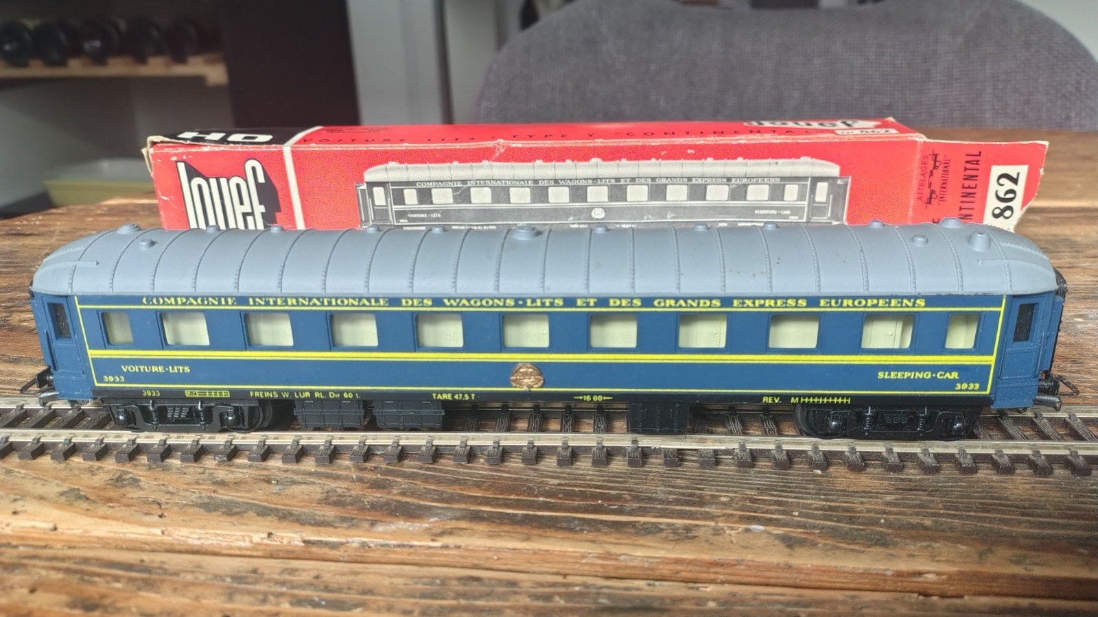 Jouef H0 Internationale Slaapwagon, Wisselstroom, Jouef, Wagon, Ophalen of Verzenden