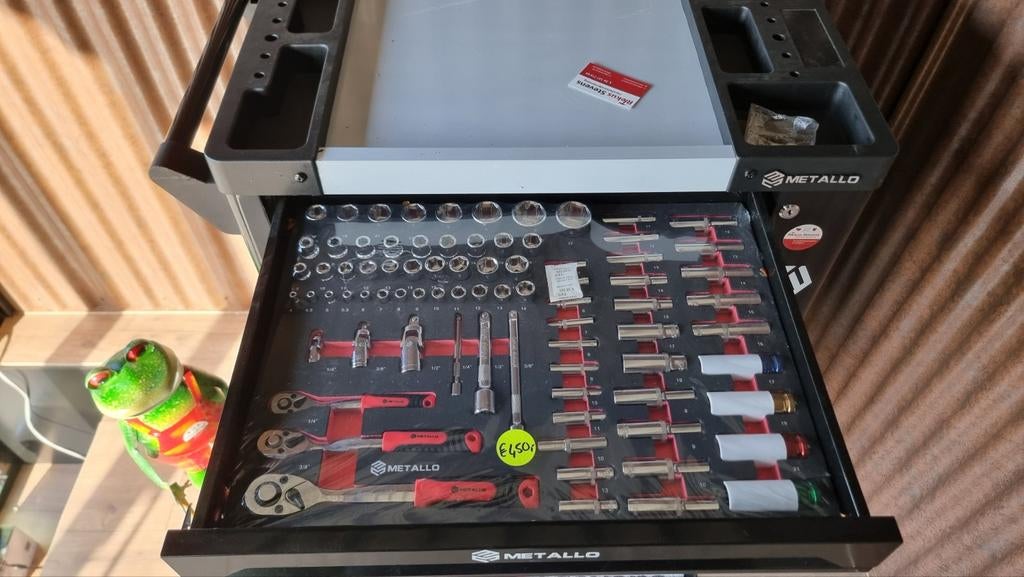 Metallo gereedschapwagen 7 laden vol gereedschap, Ophalen, Nieuw