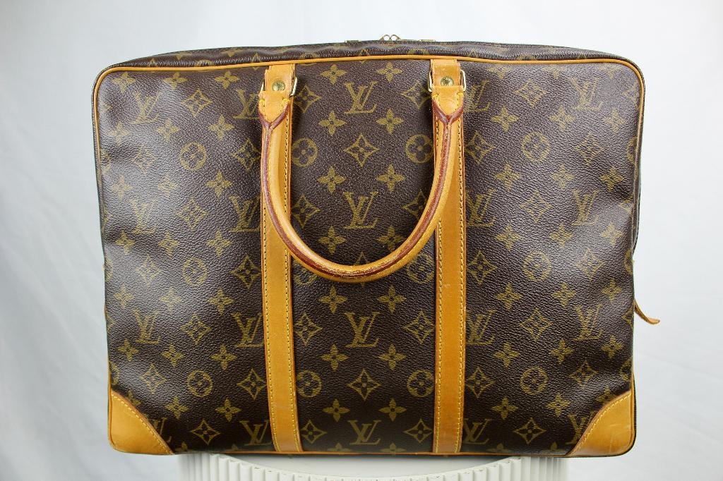Louis Vuitton Porte Documents - 1107, Bruin, Aktetas of Boekentas, Ophalen of Verzenden, Lv