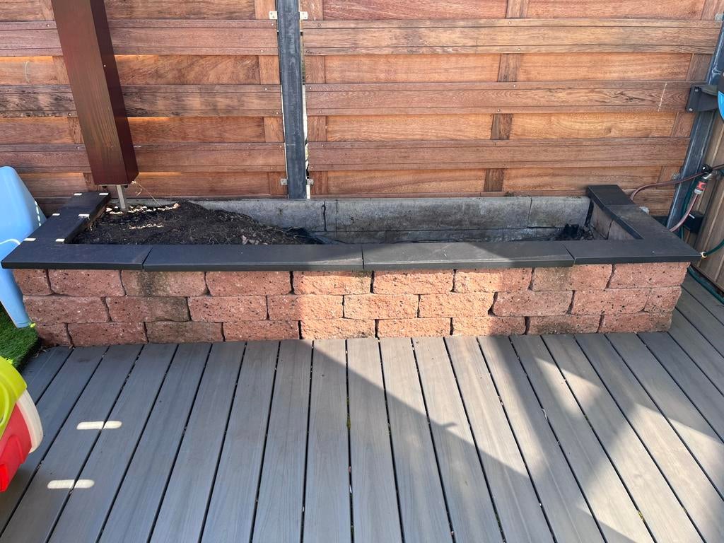 Terracotta stapelblokken (voor bijv plantenbak), Tuin en Terras, Ophalen, Overige materialen, Gebruikt, 25 tot 50 cm