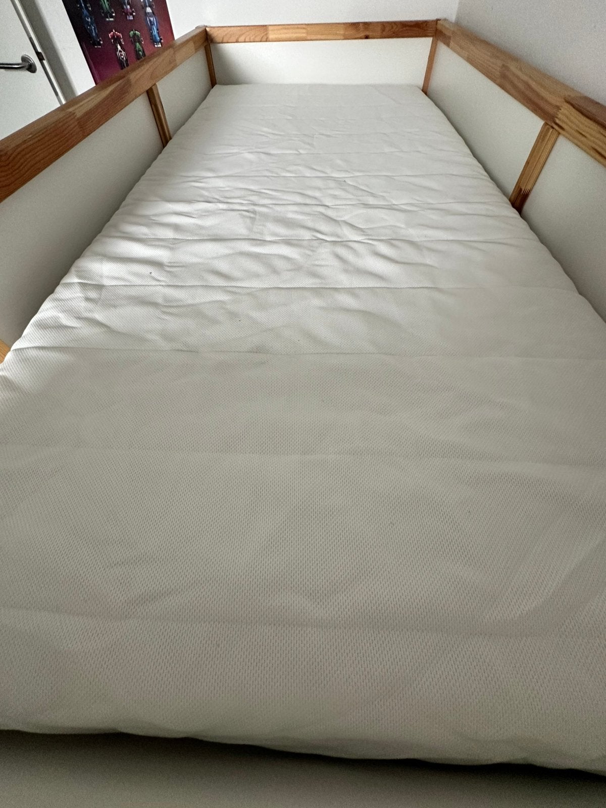 IKEA ASVANG matras voor KURA omkeerbed 90x200, Ophalen, 90 cm, Eenpersoons, Zo goed als nieuw