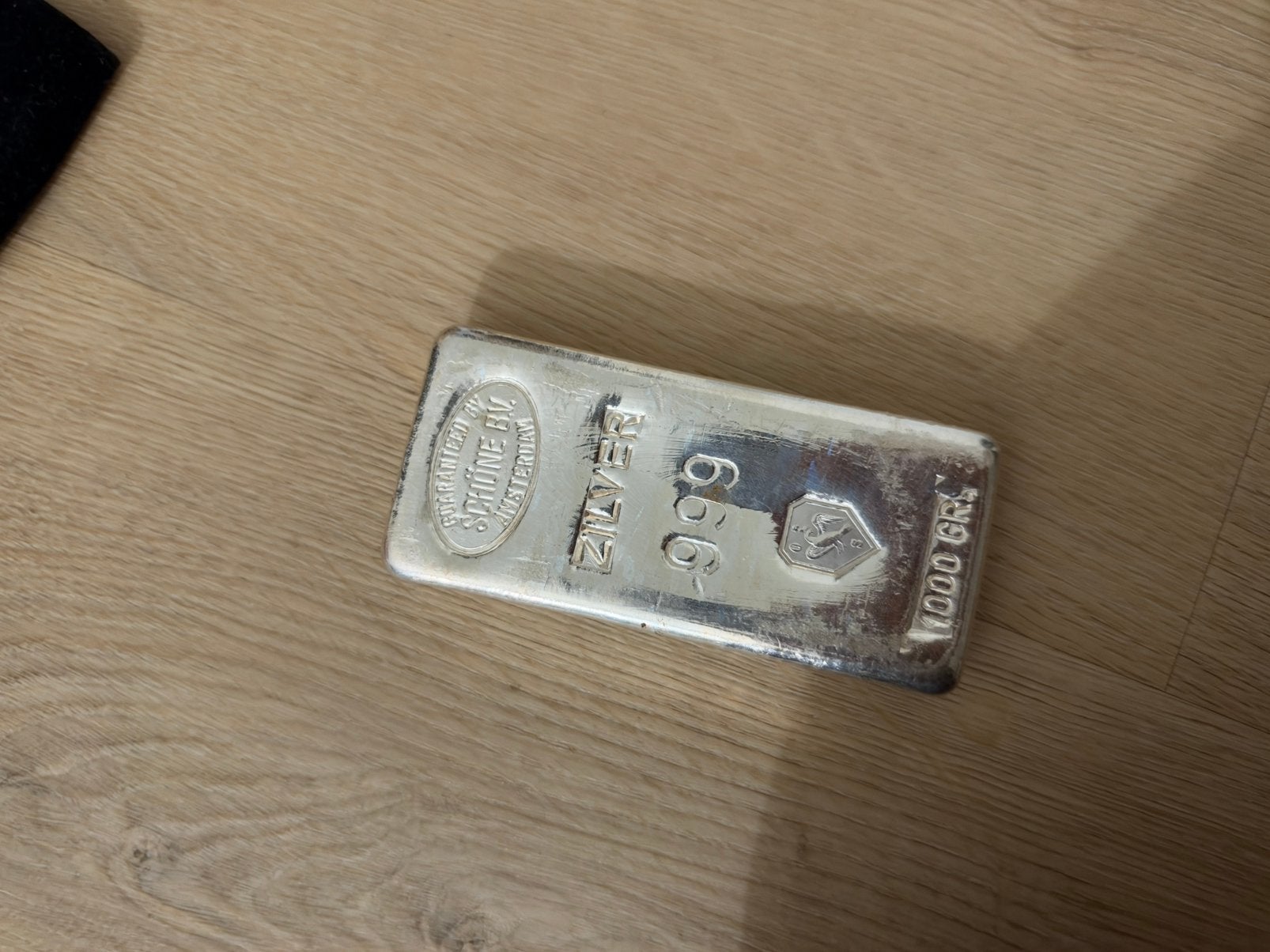 Schöne Zilverbaar 1000g 999 puur zilver, Ophalen, Zilver