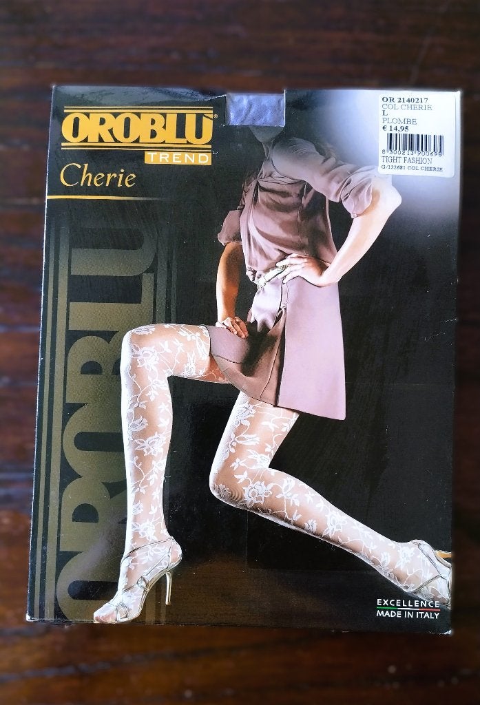 Oroblu Fashion Panty, Maat Medium, 30 Denier, Blauw/Grijs, Blauw, Nieuw, Maat 40/42 (M), Ophalen of Verzenden