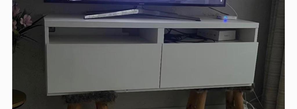 Hoogglans tv meubel, Ophalen, Gebruikt, 25 tot 50 cm, Minder dan 100 cm