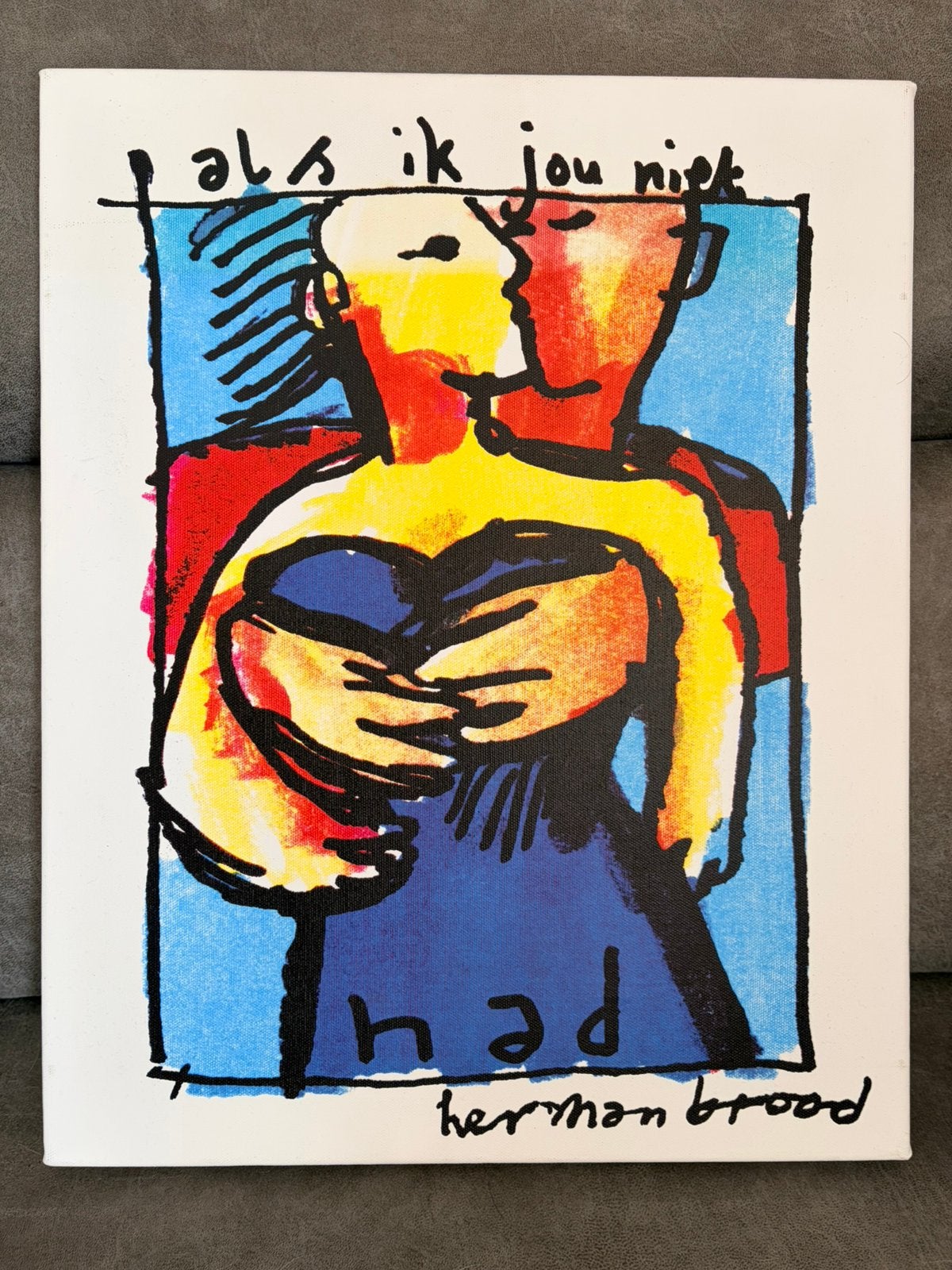 Herman Brood  ‘Als ik jou niet had’, Antiek en Kunst, Ophalen of Verzenden, Ophangklaar, Overig onderwerp