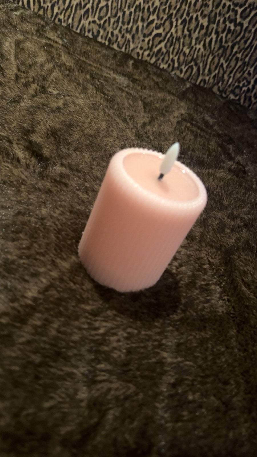 Roze ledkaars, Ophalen, Gebruikt, Roze, Kaars