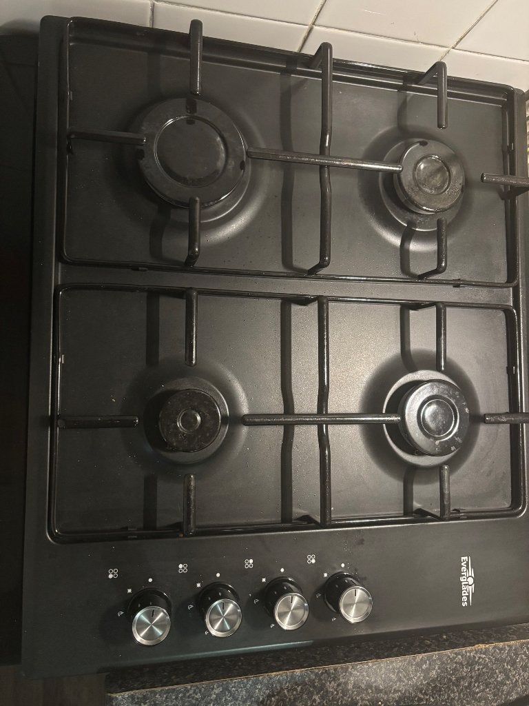 Vaatwasser en gas fornuis, Huis en Inrichting, Overige typen, Ophalen, Zo goed als nieuw, Zwart