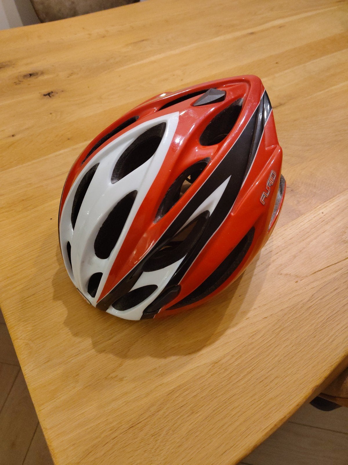 Bell Furio fietshelm - Rood/Wit/Zwart - Large, Fietsen en Brommers, Ophalen, Gebruikt, Heer, Bell